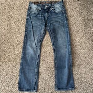 Rock Revival Men's Straight Blue Jeans